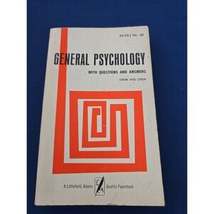 Vtg General psychology Questions & Answers oop book rare 1973 out of print PB